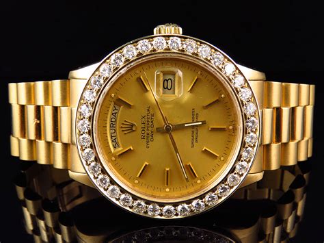 rolex 18k yellow gold